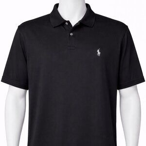 Men's Polo Ralph Lauren Black Polo Shirt Size Large